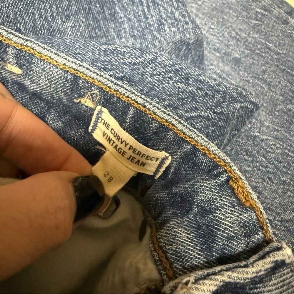 Madewell The Curvy Perfect Vintage Jeans Womens Size 28 Denim - Picture 2 of 7